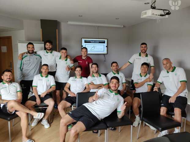 Intervención grupal con primer equipo. Córdoba Patrimonio futsal.