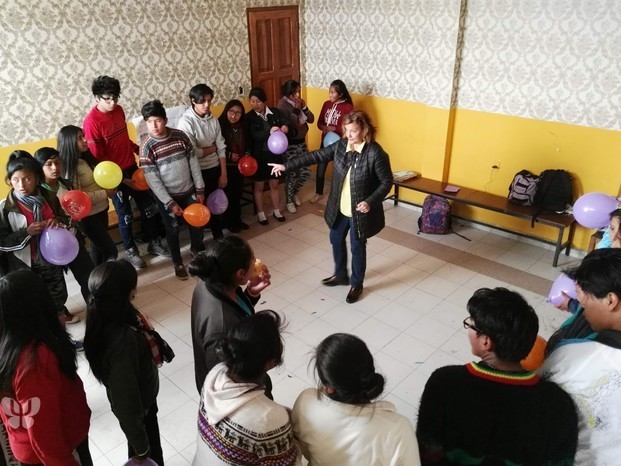 Talleres de psicología. Jóvenes de La Paz. Bolivia